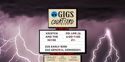 Imagen principal de Dewey Night III at GIGS Courtyard ft. Kristen and the Noise!