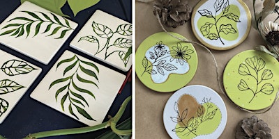 Art Classes @ The Brewery:  Create a set of hand-painted coasters!