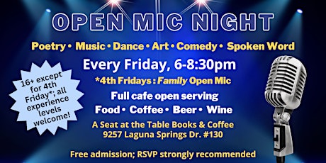 Open Mic Night (Ages 16+)