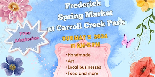 Primaire afbeelding van Frederick Spring Market at Carroll Creek Park 2024