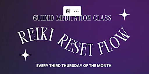 Hauptbild für Reiki Reset Flow: Guided Meditation Class (Charlotte)