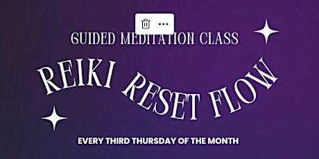 Reiki Reset Flow: Guided Meditation Class (Charlotte)