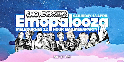 EMOPALOOZA - 12 HOUR EMO DAY PARTY primary image