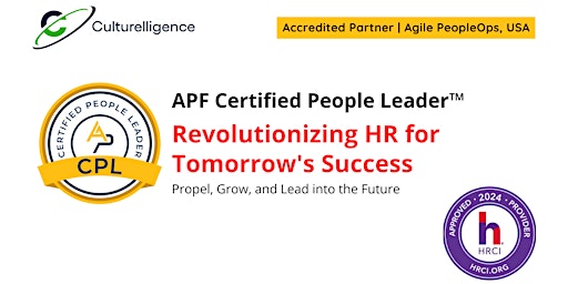 Imagen principal de APF Certified People Leader™ (APF CPL™) Apr 17-18, 2024