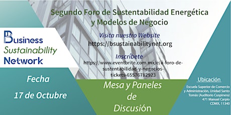 Imagen principal de Segundo Foro de Sustentabilidad Energética y Modelos de Negocios