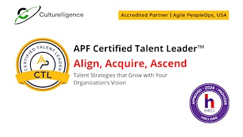 APF Certified Talent Leader™ (APF CTL™) | Apr 15-16, 2024 primary image