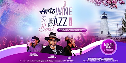 Primaire afbeelding van 2024 Arts, Wine, Jazz & Soul Festival Fundraiser