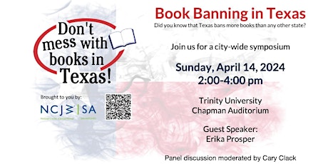 Book Banning Event: Don't Mess with Books in Texas!