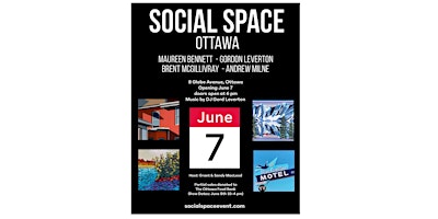 SOCIAL SPACE | Ottawa Pop-Up Art Event at 181 Glebe Ave. | June 7 -8 primary image