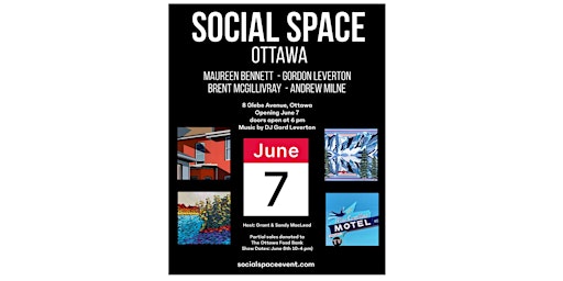 SOCIAL SPACE | Ottawa Pop-Up Art Event at 181 Glebe Ave. | June 7 -8 primary image