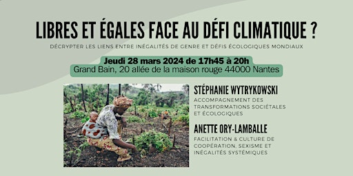 Conférence : Libres et égales face au défi climatique ? primary image