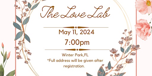 Imagem principal do evento The “Love Lab”