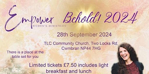 Imagem principal do evento “Behold!” 2024 Conference - Empower Women’s Ministries