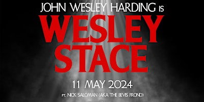Imagem principal do evento John Wesley Harding is Wesley Stace