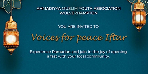 Primaire afbeelding van Voices For Peace Iftar