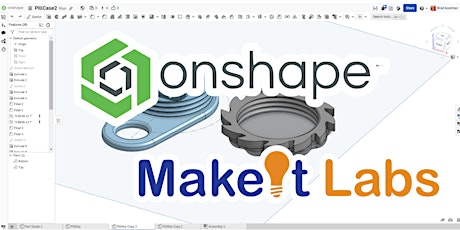 Immagine principale di Onshape 101 - Introduction to Basic 3D CAD in Onshape 