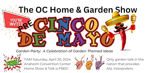 Imagen principal de pre-Cinco de Mayo GARDEN PARTY!