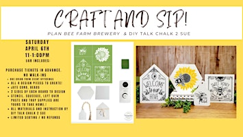 Image principale de Spring Craft and Sip at Plan Bee Brewery