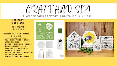 Spring Craft and Sip at Plan Bee Brewery