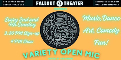 Imagem principal do evento Fallout's Variety Open Mic