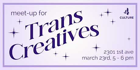 Imagem principal do evento Meet-Up for Trans Creatives