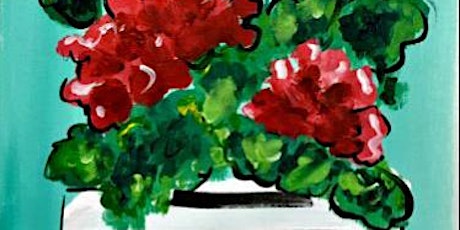 IN-STUDIO CLASS  Geranium Welcome Sun May 12th 5:30pm $35 primary image