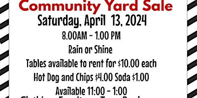 Primaire afbeelding van MOOSE LODGE 343 COMMUNITY YARD SALE