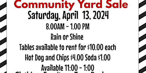 Imagem principal do evento MOOSE LODGE 343 COMMUNITY YARD SALE