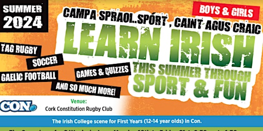 Campa Spraoi : The Irish & Sports Summer Camp for 12 to 14 Years olds primary image