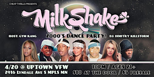 Imagem principal do evento Milkshake / 2000s Dance Party!