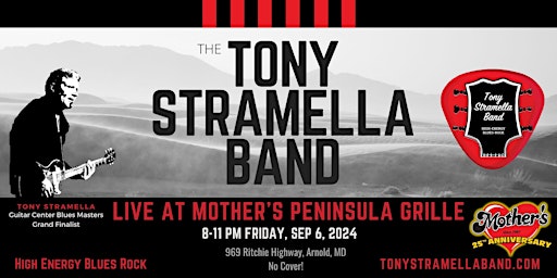 Imagem principal do evento Tony Stramella Band Live at Mother's Peninsula Grille