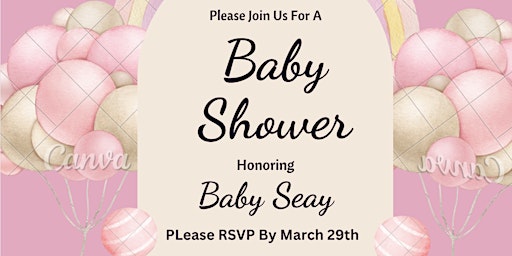 Imagen principal de Please Join Us as We Shower Baby Seay