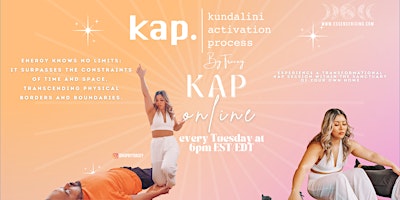 KAP ONLINE • Virtual Energy Transmission • Every Tuesday @ 6PM EDT • primary image