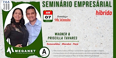 Image principale de SEMINÁRIO EMPRESARIAL EQUIPE FAA300/MEGANET (HIBRIDO)