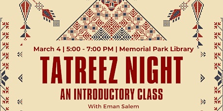 Tatreez Night: An Introductory Class primary image