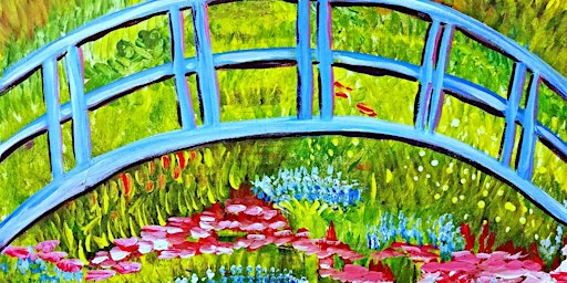 Immagine principale di IN-STUDIO CLASS Monet's Bridge Thurs. April 25th 6:30pm $35 