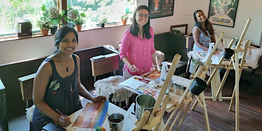 Watercolour 3 hour classes with professional art teacher, nibbles & drinks primary image