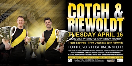 Trent Cotchin & Jack Riewoldt LIVE at GV Shepparton!