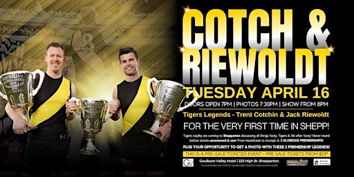 Trent Cotchin & Jack Riewoldt LIVE at GV Shepparton! primary image