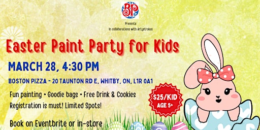 Easter Paint Party for Kids - Whitby primary image