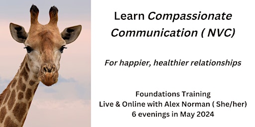 Imagem principal do evento Compassionate Communication ( NVC)  Foundations Training