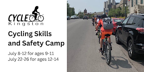 Cycling Skills and Safety Camp: Week 2, July 22-26 (for ages 9-14)