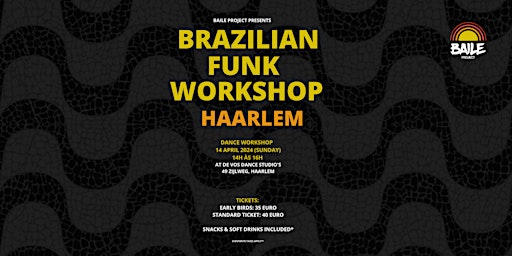Immagine principale di Brazilian Funk Workshop in Haarlem 