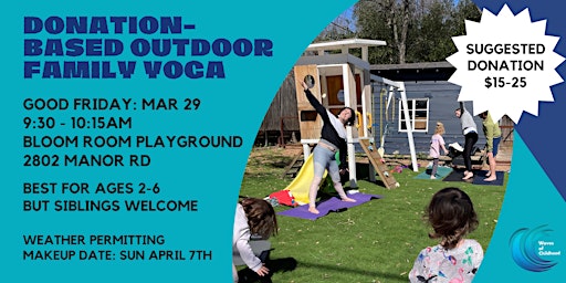 Primaire afbeelding van Good Friday Donation-Based Outdoor Family Yoga