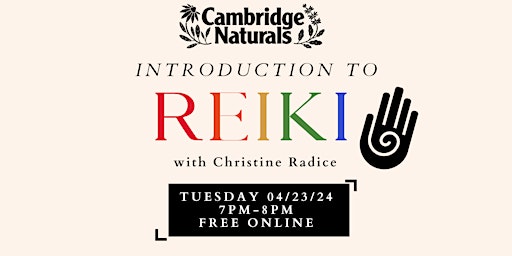 Hauptbild für Introduction to Reiki with Christine Radice