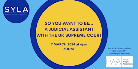 So you want to be... a Judicial Assistant with the UK Supreme Court? primary image