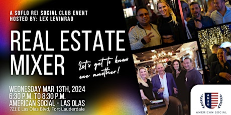 Real Estate Networking Mixer - A SoFlo REI Social Club Event primary image