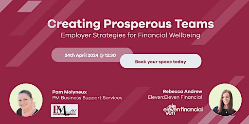 Image principale de Creating Prosperous Teams: Employer Strategies for Financial Wellbeing