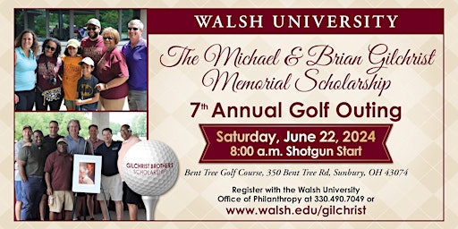Imagen principal de 2024 Gilchrist Brothers Scholarship Golf Outing