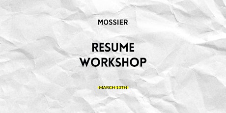 Resume Workshop primary image